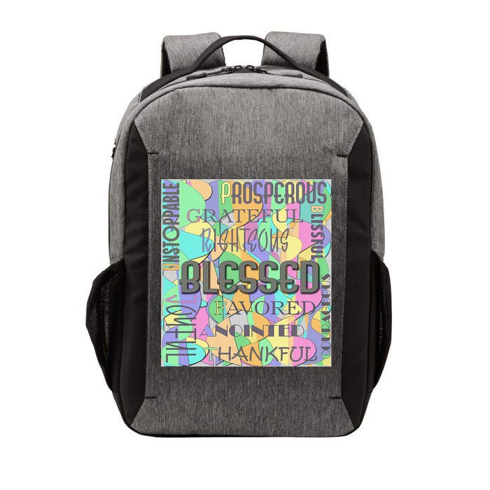 Christian Inspirational Word Collage Vector Backpack