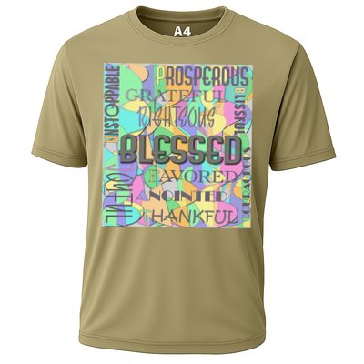 Christian Inspirational Word Collage Cooling Performance Crew T-Shirt