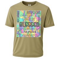 Christian Inspirational Word Collage Cooling Performance Crew T-Shirt