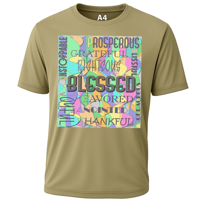 Christian Inspirational Word Collage Cooling Performance Crew T-Shirt