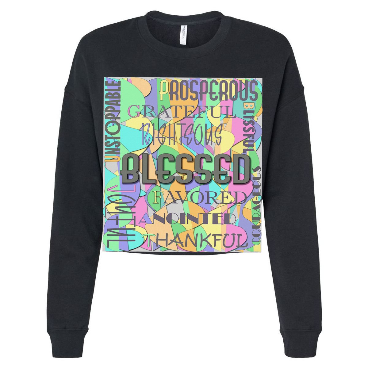 Christian Inspirational Word Collage Cooling Performance Crew T-Shirt