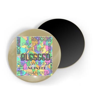 Christian Inspirational Word Collage Magnet