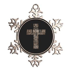 Christian I Was One Way And Now I Am Completely Different Metallic Star Ornament