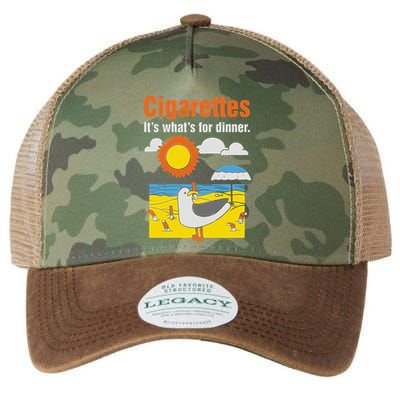 Cigarettes It’S What’S For Dinner Legacy Tie Dye Trucker Hat