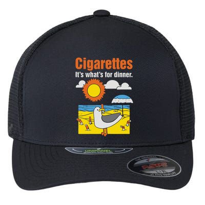Cigarettes It’S What’S For Dinner Flexfit Unipanel Trucker Cap