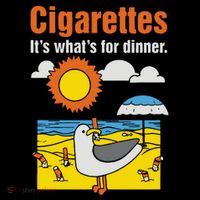 Cigarettes It’S What’S For Dinner Flexfit Unipanel Trucker Cap