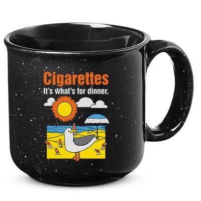 Cigarettes It’S What’S For Dinner 15oz Campfire Ceramic Mug