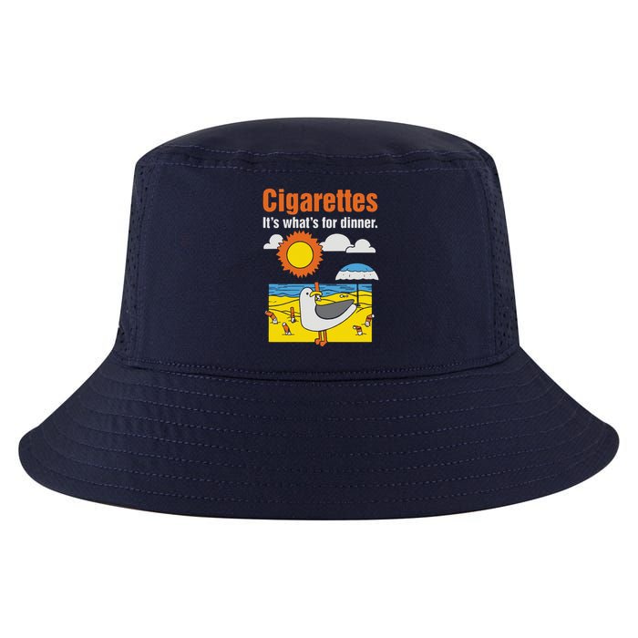 Cigarettes It’S What’S For Dinner Cool Comfort Performance Bucket Hat