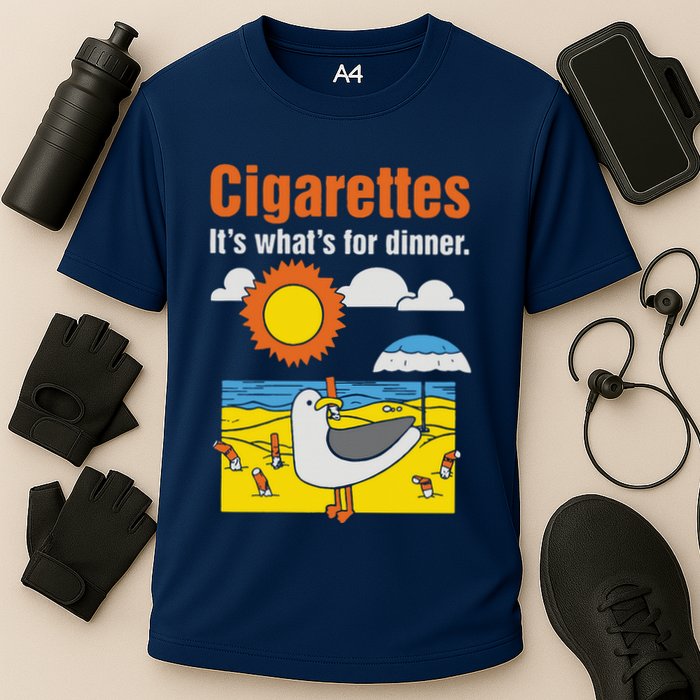 Cigarettes It’S What’S For Dinner Performance Shirt
