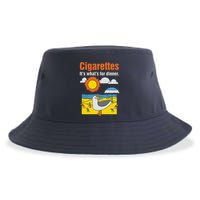 Cigarettes It’S What’S For Dinner Sustainable Bucket Hat