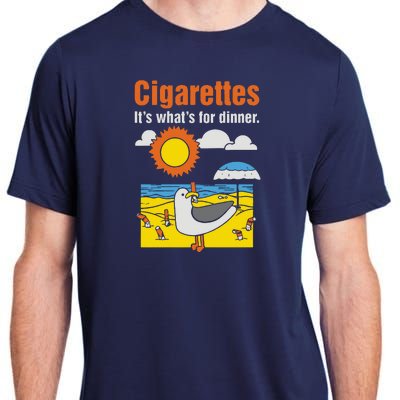 Cigarettes It’S What’S For Dinner Adult ChromaSoft Performance T-Shirt