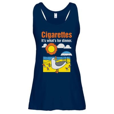 Cigarettes It’S What’S For Dinner Ladies Essential Flowy Tank