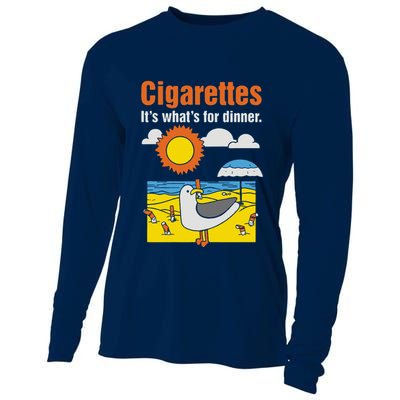 Cigarettes It’S What’S For Dinner Cooling Performance Long Sleeve Crew