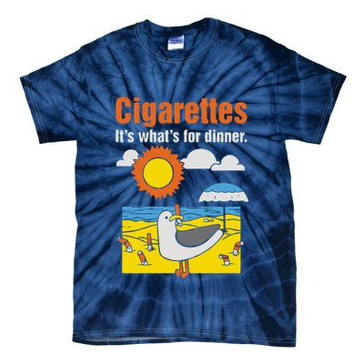 Cigarettes It’S What’S For Dinner Tie-Dye T-Shirt