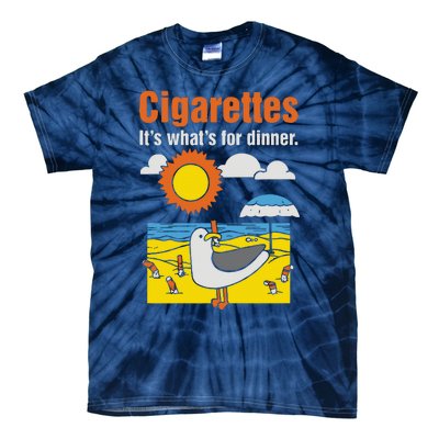 Cigarettes It’S What’S For Dinner Tie-Dye T-Shirt