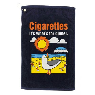 Cigarettes It’S What’S For Dinner Golf Towel