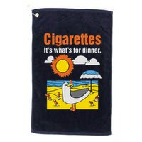 Cigarettes It’S What’S For Dinner Golf Towel
