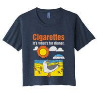 Cigarettes It’S What’S For Dinner Crop Top