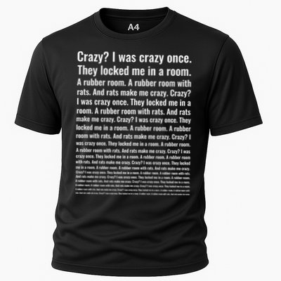Crazy? I Was Crazy Once. Funny Trending Meme Performance Shirt