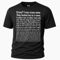 Crazy? I Was Crazy Once. Funny Trending Meme Cooling Performance Crew T-Shirt