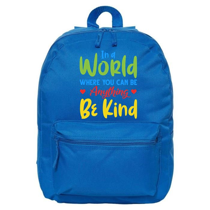 Cute If You Can Be Anything Be Kind Autism Awareness Cool Gift 16 in Basic Backpack