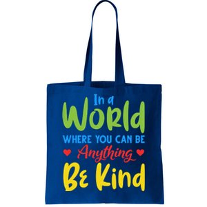 Cute If You Can Be Anything Be Kind Autism Awareness Cool Gift Tote Bag