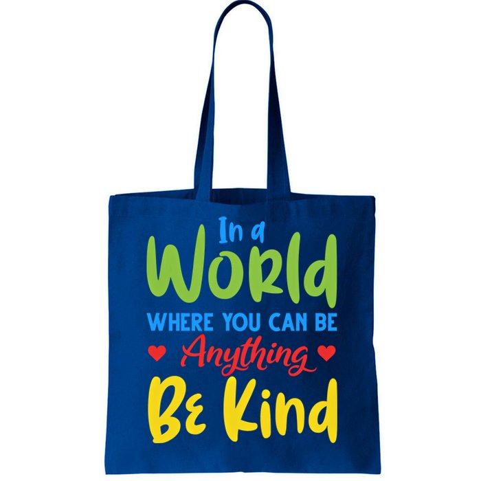 Cute If You Can Be Anything Be Kind Autism Awareness Cool Gift Tote Bag