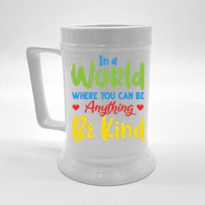 Cute If You Can Be Anything Be Kind Autism Awareness Cool Gift Beer Stein