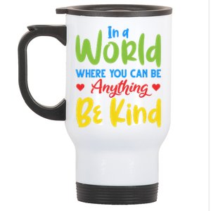 Cute If You Can Be Anything Be Kind Autism Awareness Cool Gift Stainless Steel Travel Mug