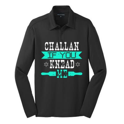 Challan If You Knead Me Silk Touch Performance Long Sleeve Polo