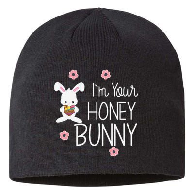 Cute I'm Your Honey Bunny Easter Love Rabbit Sustainable Beanie