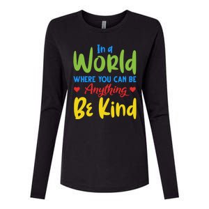 Cute If You Can Be Anything Be Kind Autism Awareness Gift Womens Cotton Relaxed Long Sleeve T-Shirt