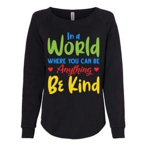 Cute If You Can Be Anything Be Kind Autism Awareness Gift Womens California Wash Sweatshirt