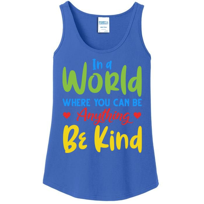 Cute If You Can Be Anything Be Kind Autism Awareness Gift Ladies Essential Tank