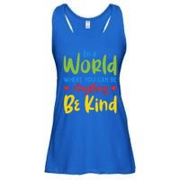 Cute If You Can Be Anything Be Kind Autism Awareness Gift Ladies Essential Flowy Tank