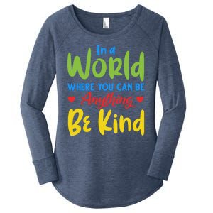 Cute If You Can Be Anything Be Kind Autism Awareness Gift Women's Perfect Tri Tunic Long Sleeve Shirt