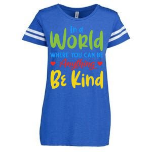 Cute If You Can Be Anything Be Kind Autism Awareness Gift Enza Ladies Jersey Football T-Shirt