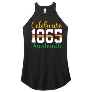 Celebrate Juneteenth 1865 Freedom Graphic Women's Perfect Tri Rocker Tank