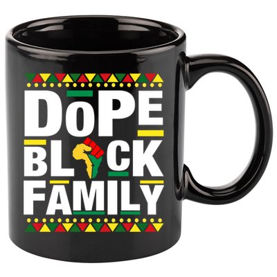 Celebrate Juneteenth 1865 Family Matching Dope Black Family Funny Gift 11oz C Handle Ceramic Mug
