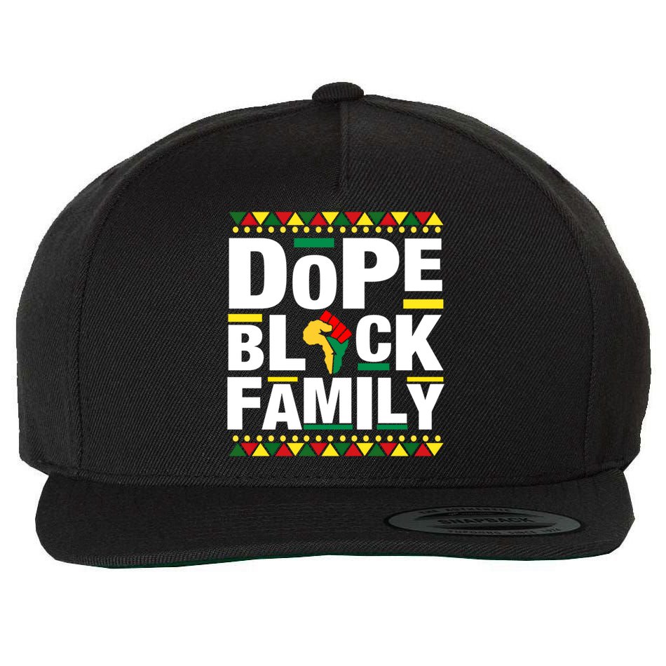 Celebrate Juneteenth 1865 Family Matching Dope Black Family Funny Gift Wool Snapback Cap