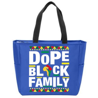 Celebrate Juneteenth 1865 Family Matching Dope Black Family Funny Gift Zip Tote Bag