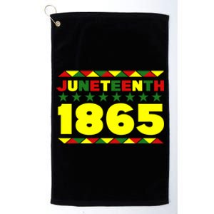 Celebrate Juneteeth 1865 African Black Freedom Gift Platinum Collection Golf Towel