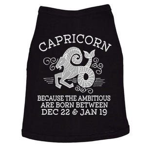 Capricorn January 19 Zodiac Astrology Star Horoscope Sign Doggie Tank