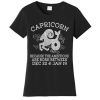 Capricorn January 19 Zodiac Astrology Star Horoscope Sign Women's T-Shirt