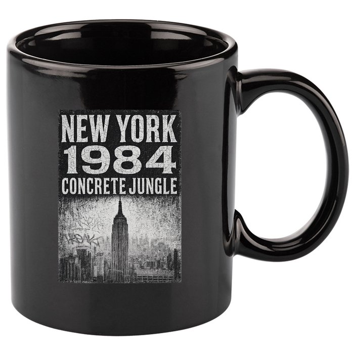 Concrete Jungle 1984 New York 11oz C Handle Ceramic Mug
