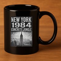 Concrete Jungle 1984 New York 11oz C Handle Ceramic Mug