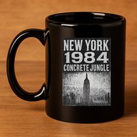 Concrete Jungle 1984 New York 11oz C Handle Ceramic Mug