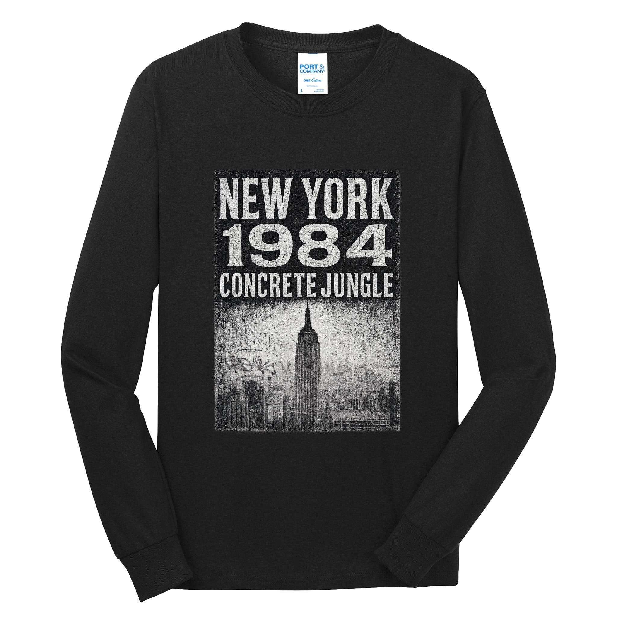 Concrete Jungle 1984 New York Tall Long Sleeve T-Shirt