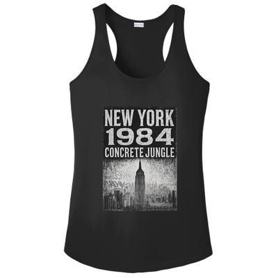 Concrete Jungle 1984 New York Ladies PosiCharge Competitor Racerback Tank