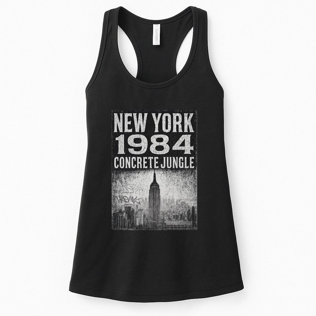 Concrete Jungle 1984 New York Womens Tank Top